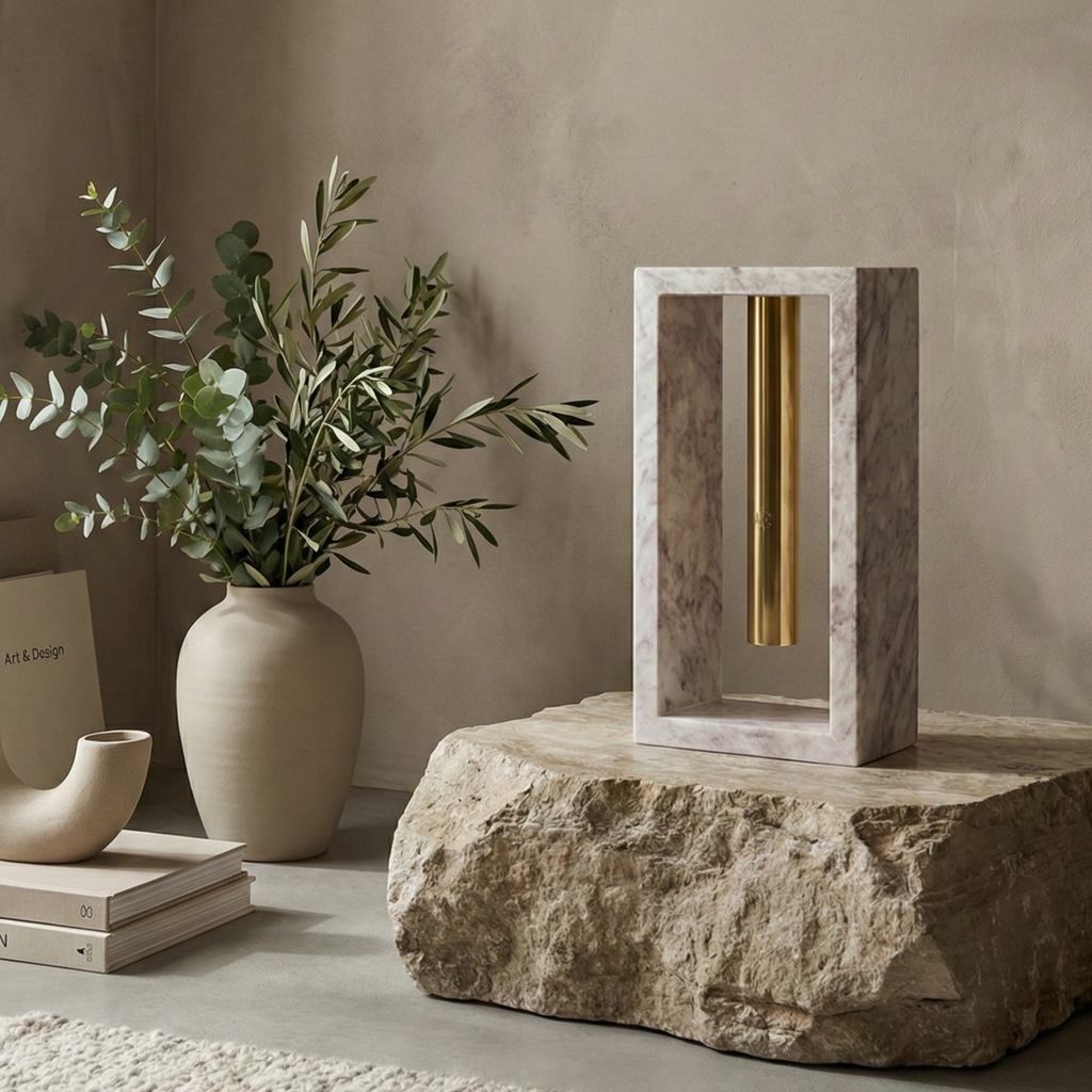 Lilac White Flower Vase