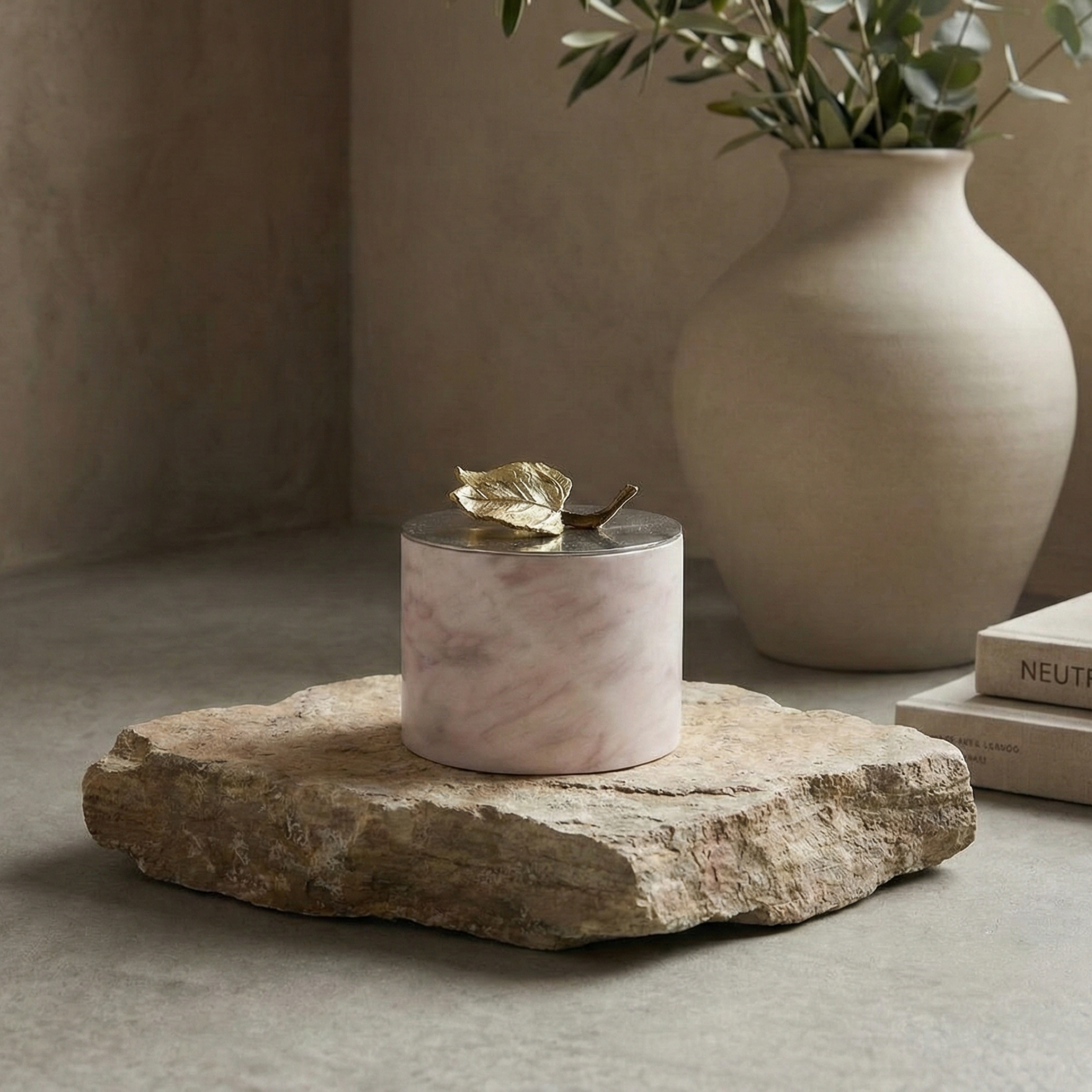 Money Plant Lilac Marble Canister