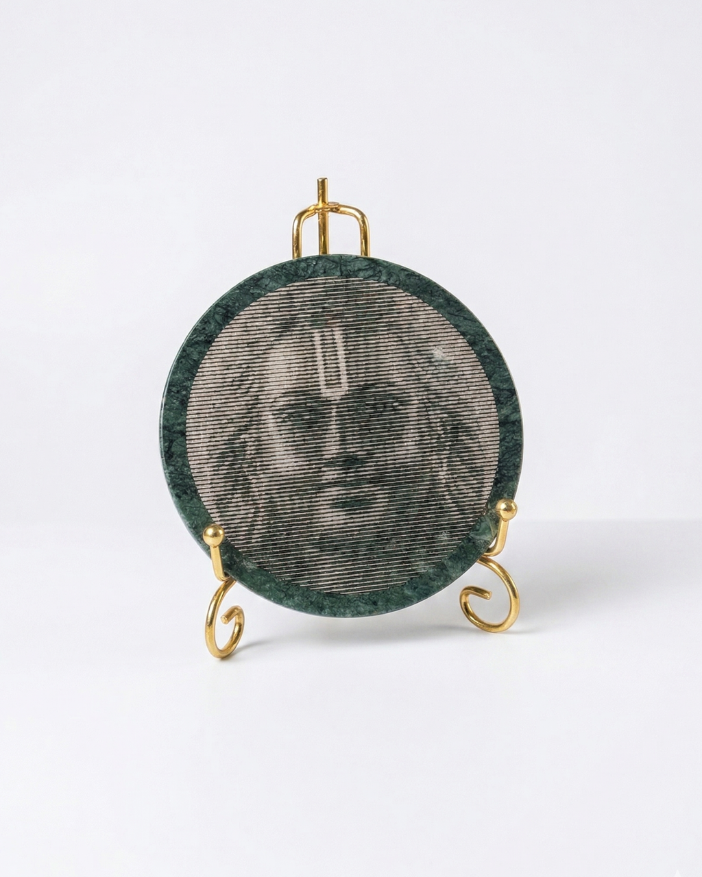 Divine Shree Ram Green Stone Carving