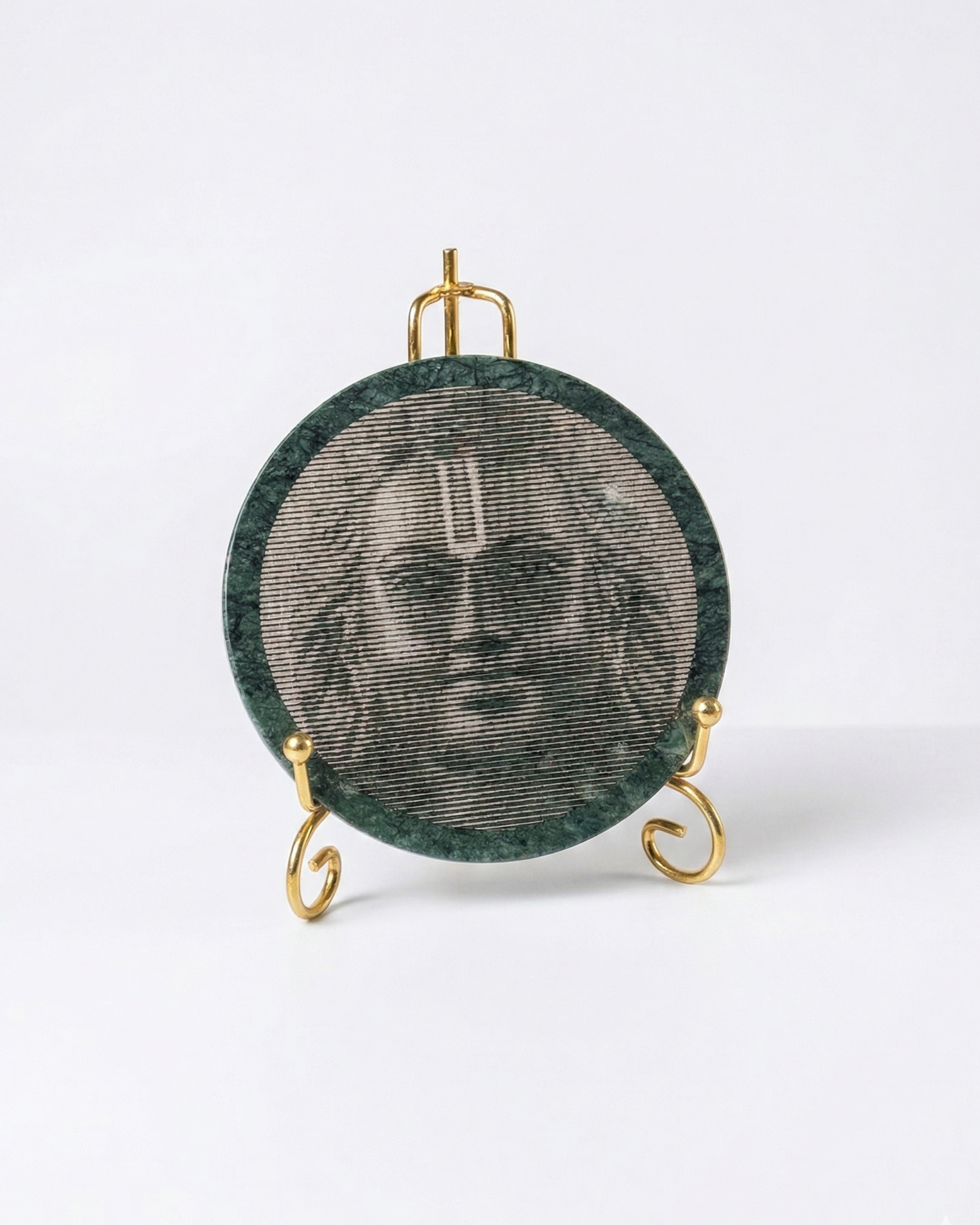 Divine Shree Ram Green Stone Carving