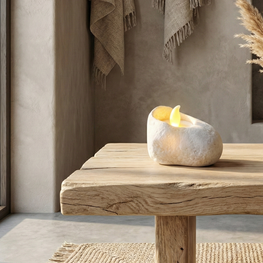 Aura Pebble Tea Light