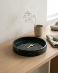 The Artisan Green Natural Marble Catchall Tray | 8”